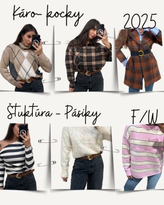 Trendy, ktoré sa nikdy nestratia – káro, kocka, pásiky a štruktúra. Túto jeseň a zimu sa tieto nadčasové vzory opäť...