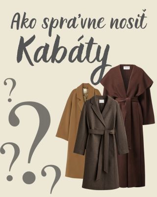 Dámy, tak minule sme sa rozprávali o topánkach a nohaviciach, a tentokrát si posvietime na kabáty 🧥✨ Každá z nás má v...